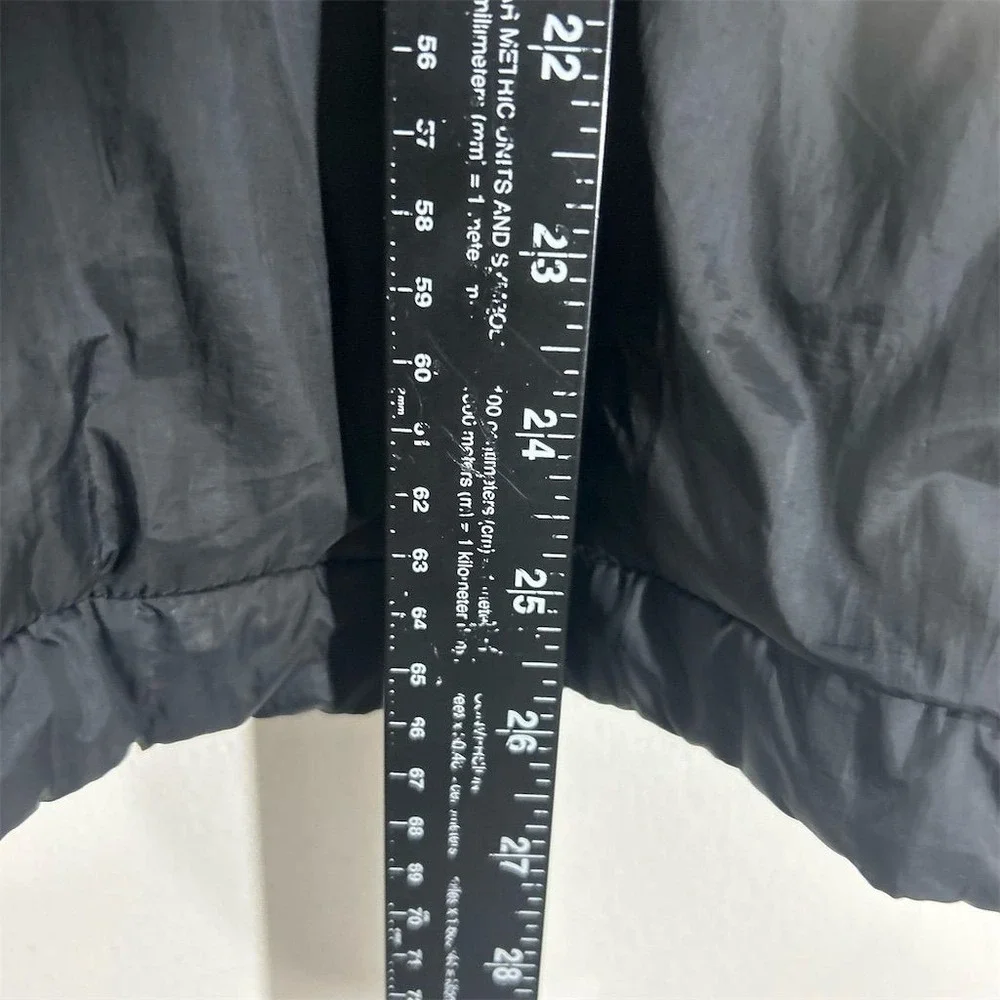 Michael Kors Women Black Windbreaker Jacket Size M Full Zip Casual